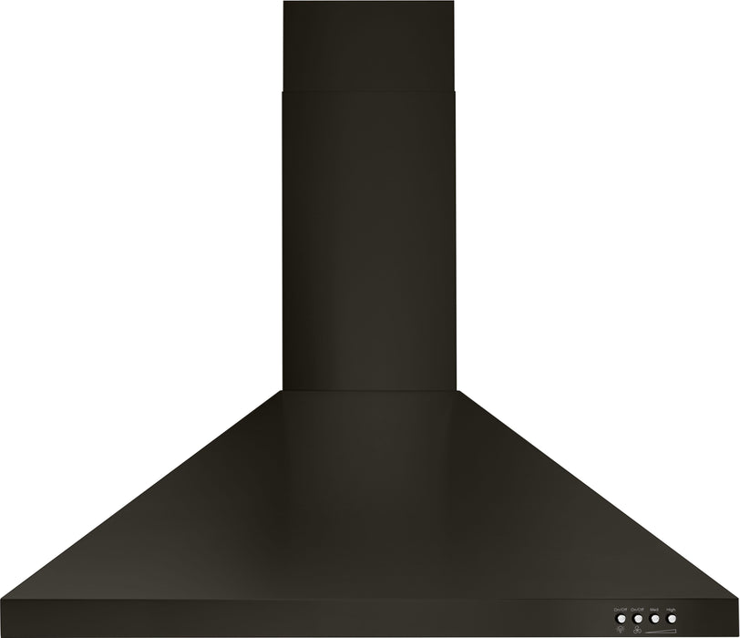 Whirlpool� 30" Black Stainless Steel Wall Mount Range Hood image