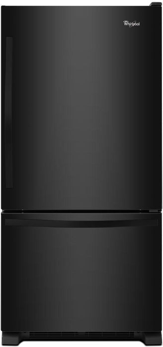 Whirlpool� 18.5 Cu. Ft. Black Bottom Freezer Refrigerator image