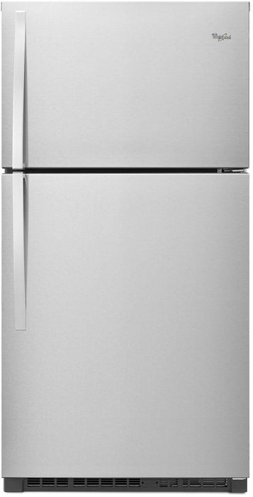 Whirlpool� 21.3 Cu. Ft. Monochromatic Stainless Steel Top Freezer Refrigerator image