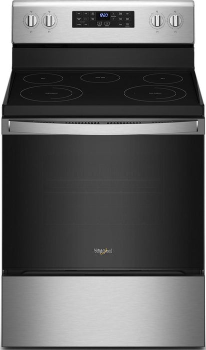 Whirlpool� 30" Stainless Steel Free Standing Electric Range image