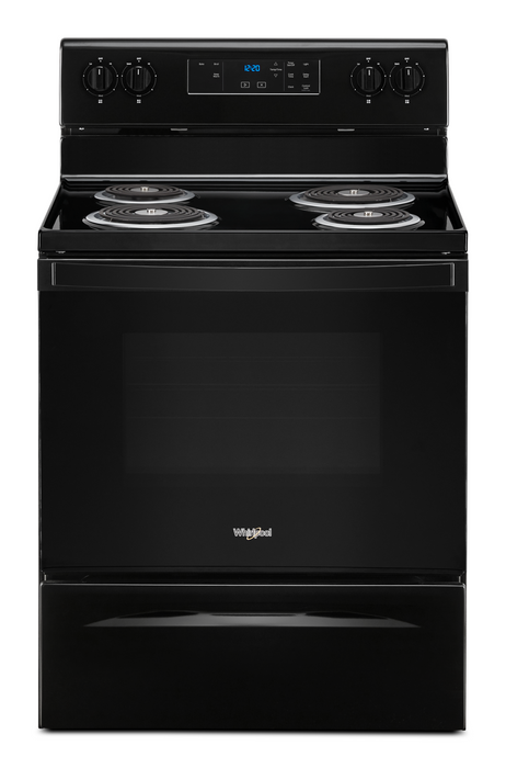 Whirlpool� 30" Black Free Standing Electric Range