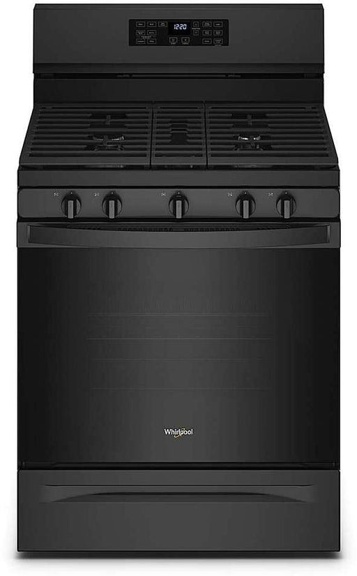 Whirlpool� 30" Black Freestanding Gas Range with 5-in-1 Air Fry Oven image