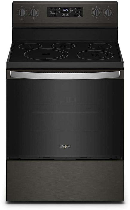 Whirlpool� 30" Black Stainless Freestanding Electric Range with 5-in-1 Air Fry Oven image