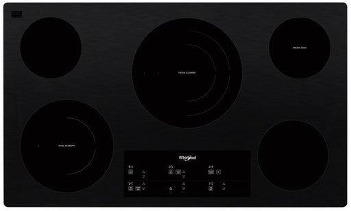Whirlpool� 36" Black Electric Cooktop image