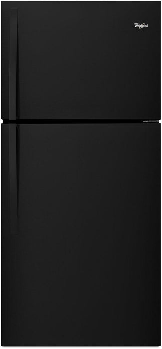 Whirlpool� 18.2 Cu. Ft. Black Top Freezer Refrigerator