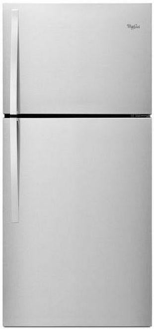 Whirlpool� 19.2 Cu. Ft. Monochromatic Stainless Steel Top Freezer Refrigerator image