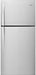 Whirlpool� 19.2 Cu. Ft. Monochromatic Stainless Steel Top Freezer Refrigerator image