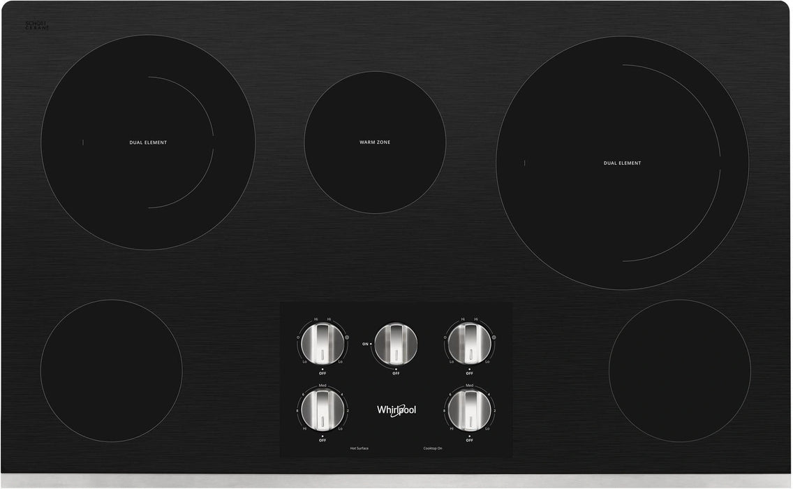 Whirlpool� 36" Stainless Steel Electric Cooktop