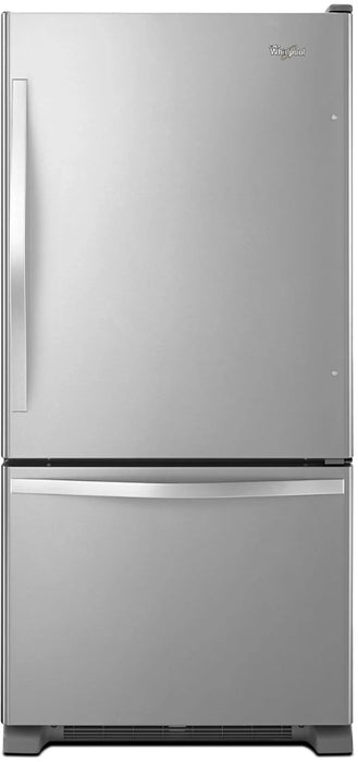 Whirlpool� 18.5 Cu. Ft. Stainless Steel Ft. Bottom Freezer Refrigerator