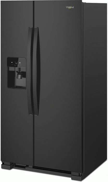 Whirlpool� 24.6 Cu. Ft. Black Side-by-Side Refrigerator