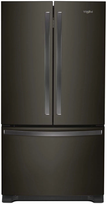 Whirlpool� 25.2 Cu. Ft. Fingerprint Resistant Black Stainless French Door Refrigerator