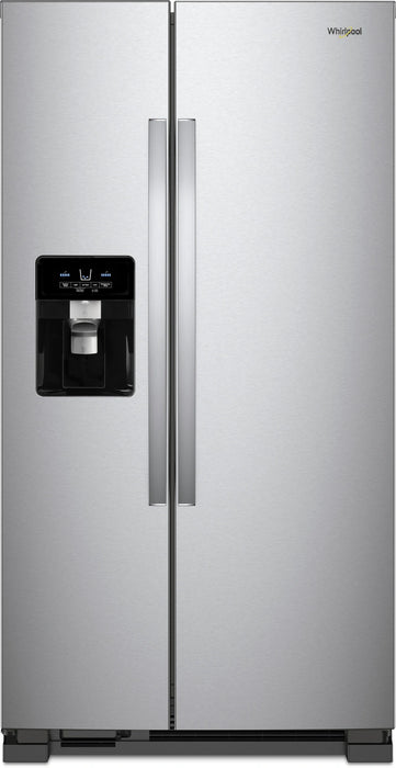 Whirlpool� 24.5 Cu. Ft. Fingerprint Resistant Stainless Steel Side-by-Side Refrigerator