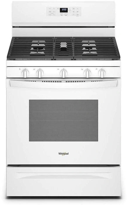 Whirlpool� 30" White Freestanding Gas Range with 5-in-1 Air Fry Oven