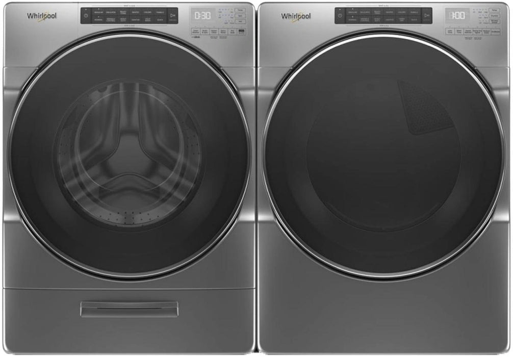 Whirlpool� Chrome Shadow Front Load Laundry Pair