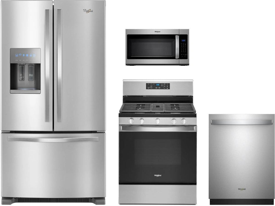 Whirlpool� 4 Piece Fingerprint Resistant Stainless Steel Kitchen Package