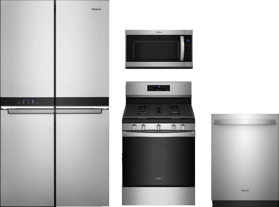 Whirlpool� 4 Piece Fingerprint Resistant Stainless Steel Kitchen Appliance Package