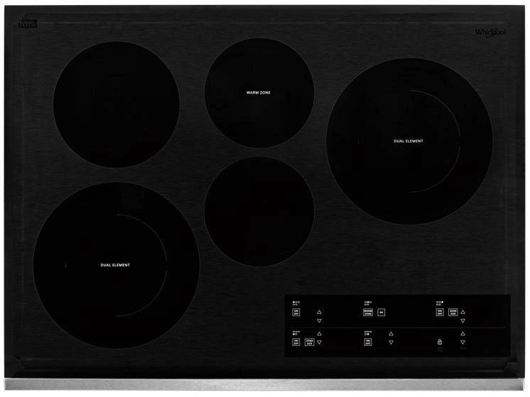 Whirlpool� 30" Stainless Steel Electric Cooktop