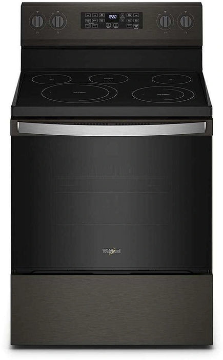 Whirlpool� 30" Black Stainless Freestanding Electric Range with 5-in-1 Air Fry Oven